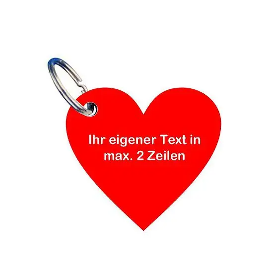 Kracherpreis Zahlenmarken "Herz" aus Kunststoff