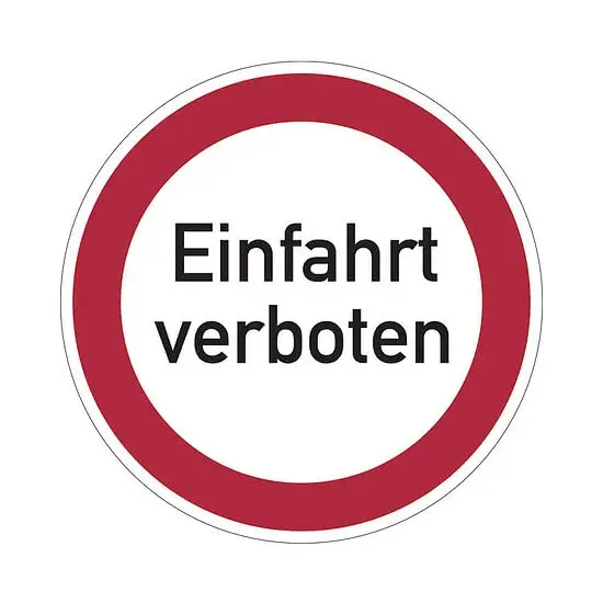 Verbotsschild, Einfahrt verboten Heißes Angebot