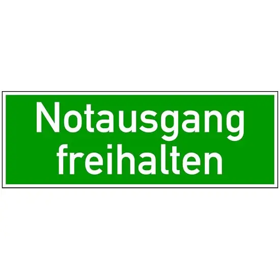 Rettungszeichen - Notausgang freihalten Top-Seller