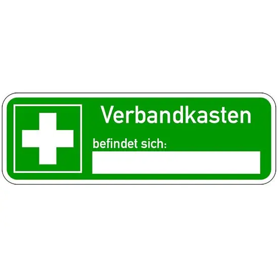 Beliebt Rettungszeichen - Verbandkasten befindet sich