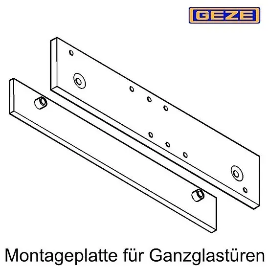 Montageplatte TS 3000 4000 5000 Glastüren Heißes Angebot