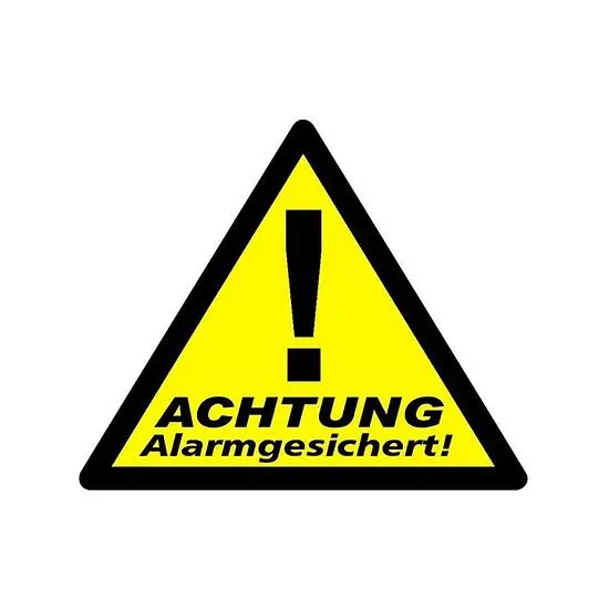 Top-Angebot Aufkleber Alarmgesichert 3er Packung