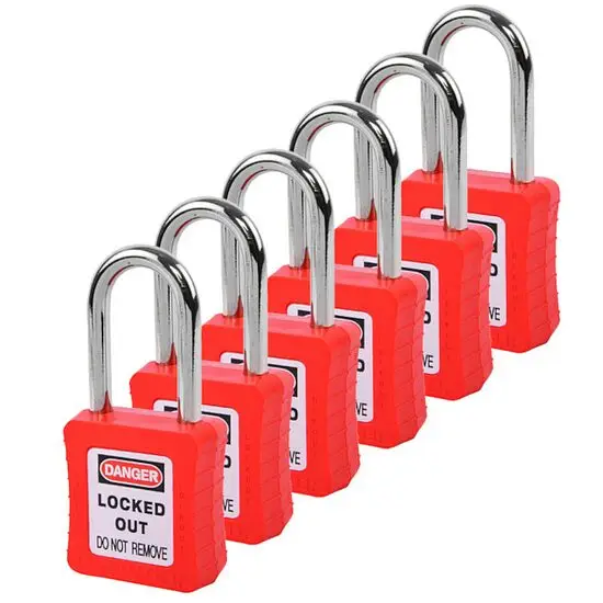 Beliebt LOTOMASTER Arbeitsschutz Vorhangschloss 38 mm 6er Set Masterschlüssel