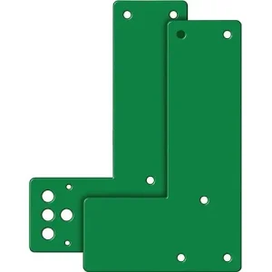 Markenprodukt Montageplatte 901 470/991 470 Mont.an GLT grün lack.L.175mm