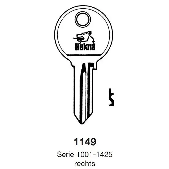 Schlüsselrohling HEKNA 1149 Schneller Versand