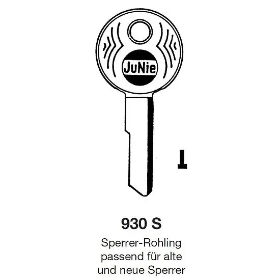 Schlüsselrohling JuNie 930 S Direktkauf