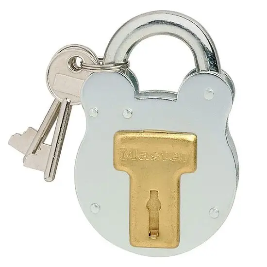 Kostenloser Versand Nostalgie Vorhangschloss Master Lock 2750EURD