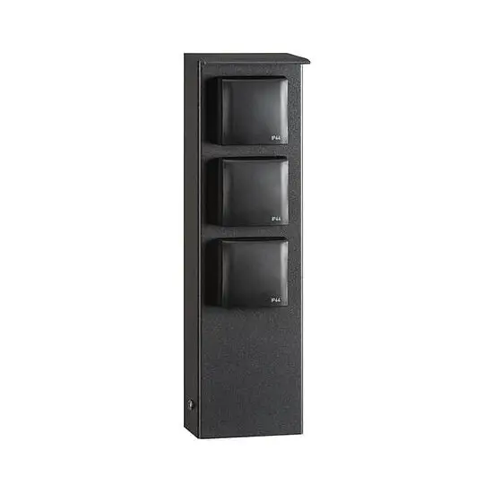 Gratis Versand LCD Steckdosensäule 3-Fach 016