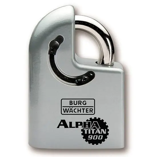 Ausverkauf Hangschloss Burg-Wächter 900 Alpha Titan