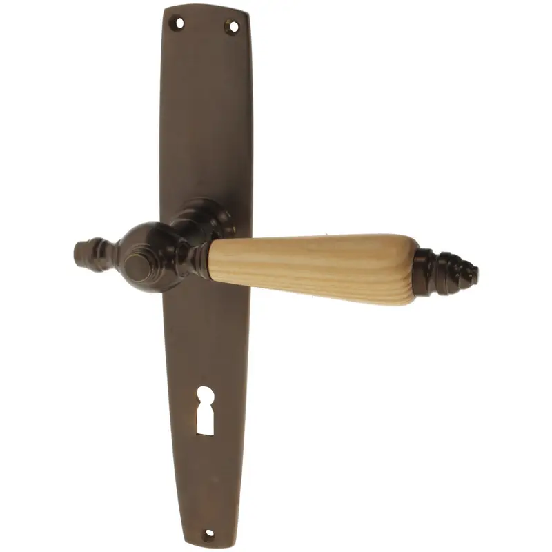 Top-Preis Zimmertürgarnitur Igelsee in Messing, antik
