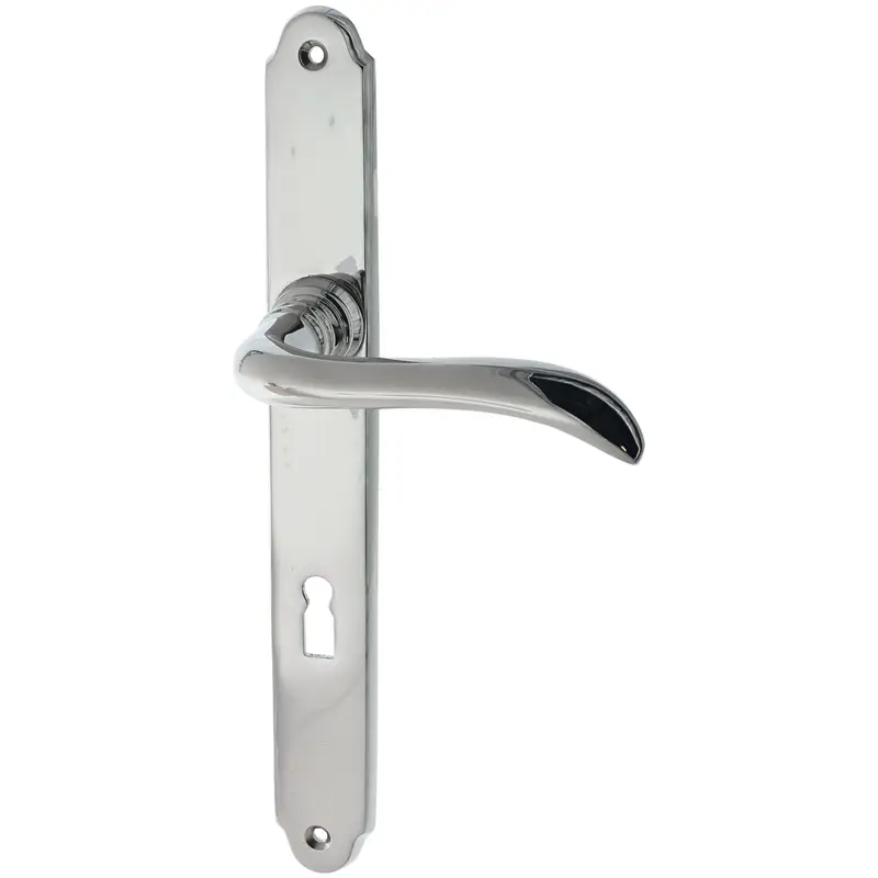Bestseller Messing Zimmertürbeschlag elegantes Design Modell Pinnower Kiessee