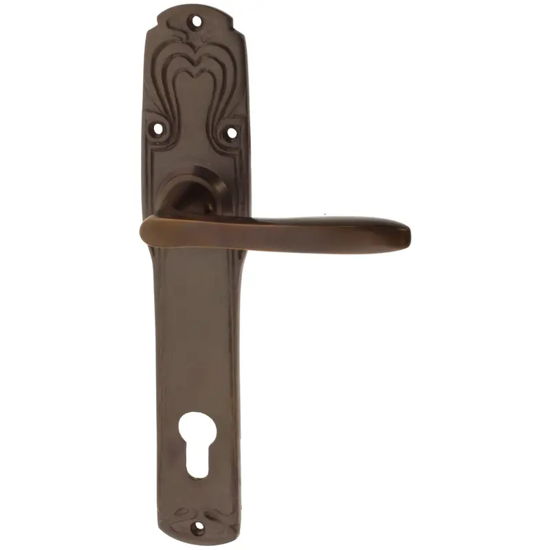 Top-Seller Wohnungstürgarnitur Velten in Messing, antik