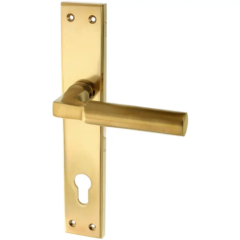 Must-Have Wohnungstürgarnitur Rhein in Messing, patiniert