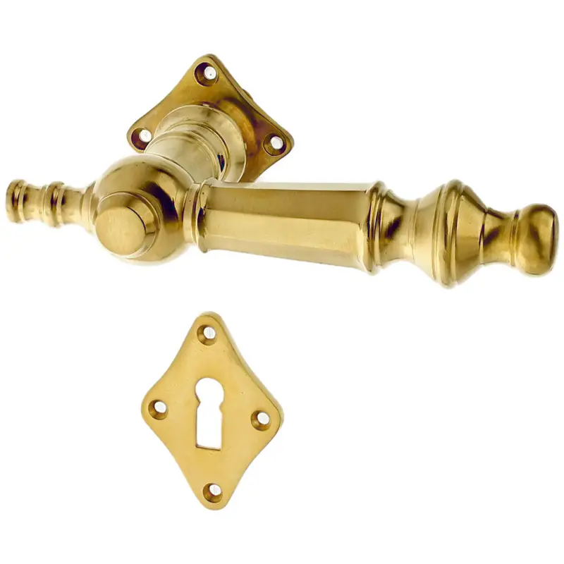 Türgarnitur ergonomische Form Messing Modell Seeberg Top-Angebot