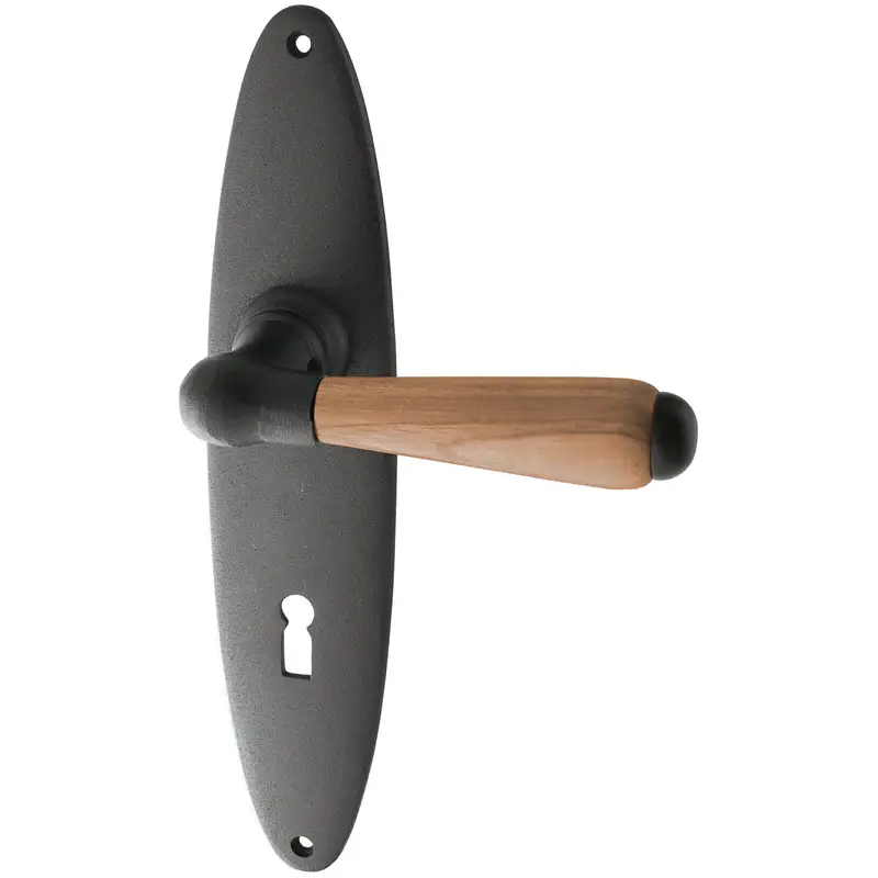 Schwarze Drückergarnitur Gusseisen Modell Mies Top-Preis
