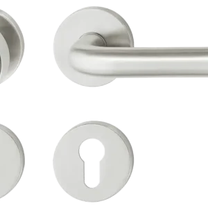 Ausverkauf Türdrücker-Garnitur, Häfele "Startec" PDH 4102 Edelstahl, DIN R