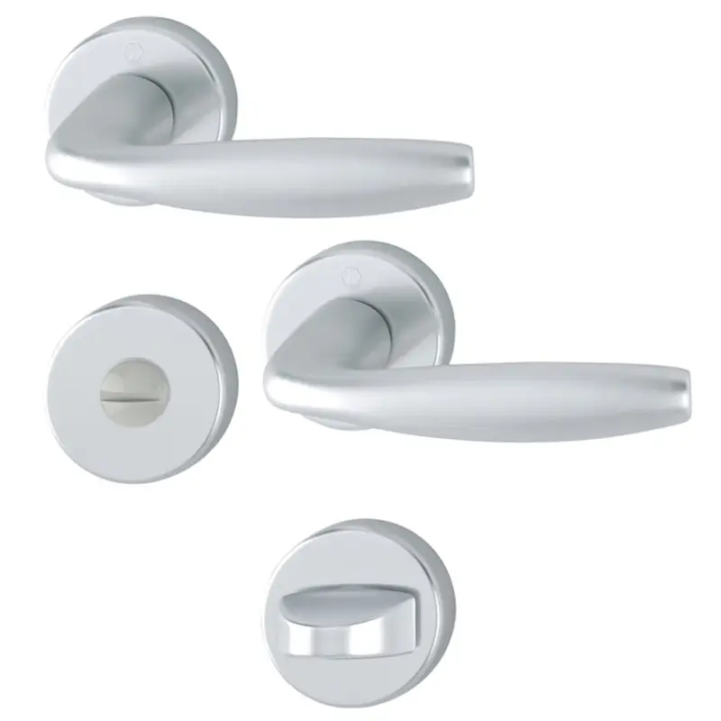 Rosettengarnitur Hoppe "New York" 1810/42KV/42KVS, BAD/WC, Nuss 8 mm, Ø 52 mm, F1 Top-Preis
