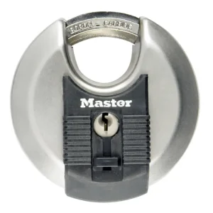 Master Lock Disc Schloss M50EURD aus Edelstahl mit ummanteltem Bügel Super-Preis