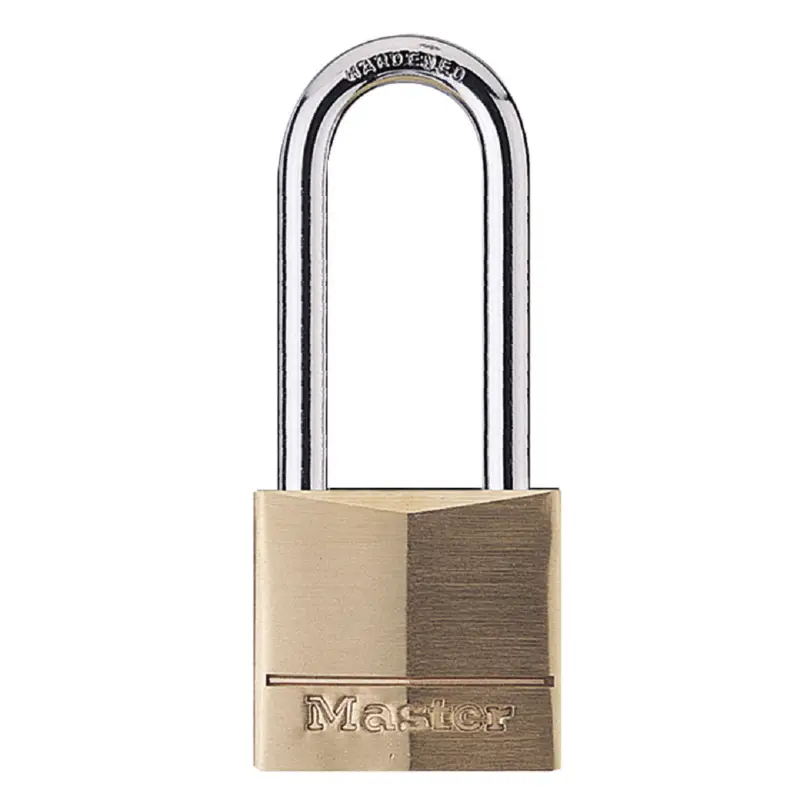Geprüft Master Lock Vorhangschloss 140EURD aus Massivmessing mit 51 mm hohem Bügel