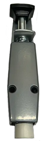 Türfeststeller mit Tretbolzen, Hub 30 mm, silberfarbig Beliebt