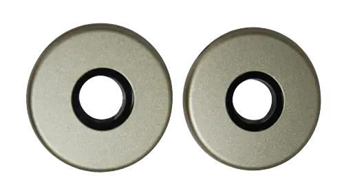 Aluminium-Rundrosetten, Drückerrosettenpaar, gepresst, Aluminium F2 Neusilber Schneller Versand
