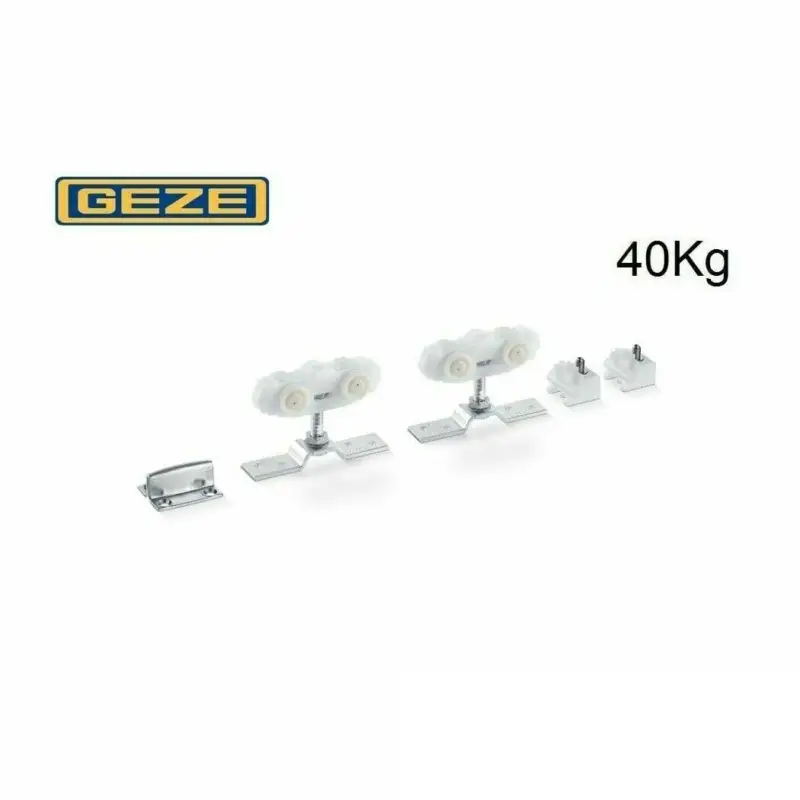 Begrenztes Angebot Geze Zubehör Set Rollan 40NT Schiebetür ohne Wandbesfestigungwinkel Beschlag