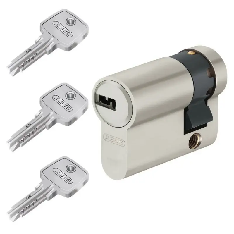 Abverkauf ABUS EC550 Profilhalbzylinder Halbzylinder Schließzylinder Türzylinder 3 Schlü.