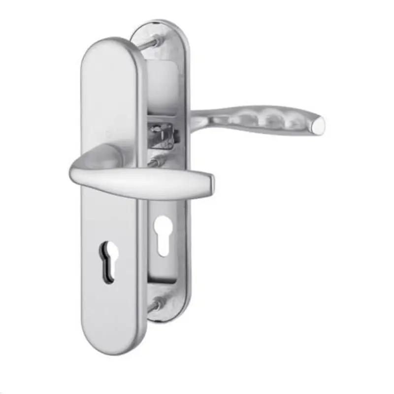 Hoppe New York Schutzbeschlag Sicherheitsgarnitur Aluminium Griff PZ ES1 92 mm Markenware