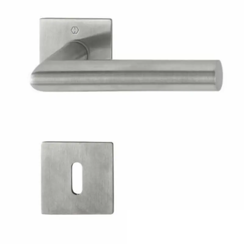 Top-Seller Hoppe Türdrücker Amsterdam Flachrosette 848N BB Edelstahl matt Drücker Türgriff