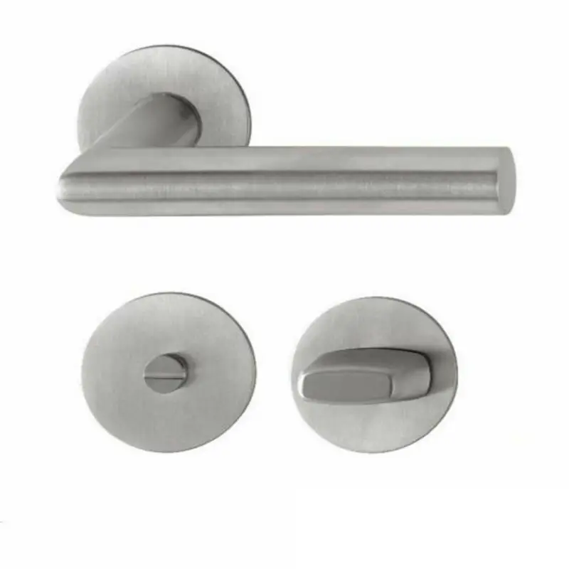 Hoppe Türdrücker Amsterdam Flachrosette 849N WC rund Edelstahl Drücker Türgriff Markenprodukt