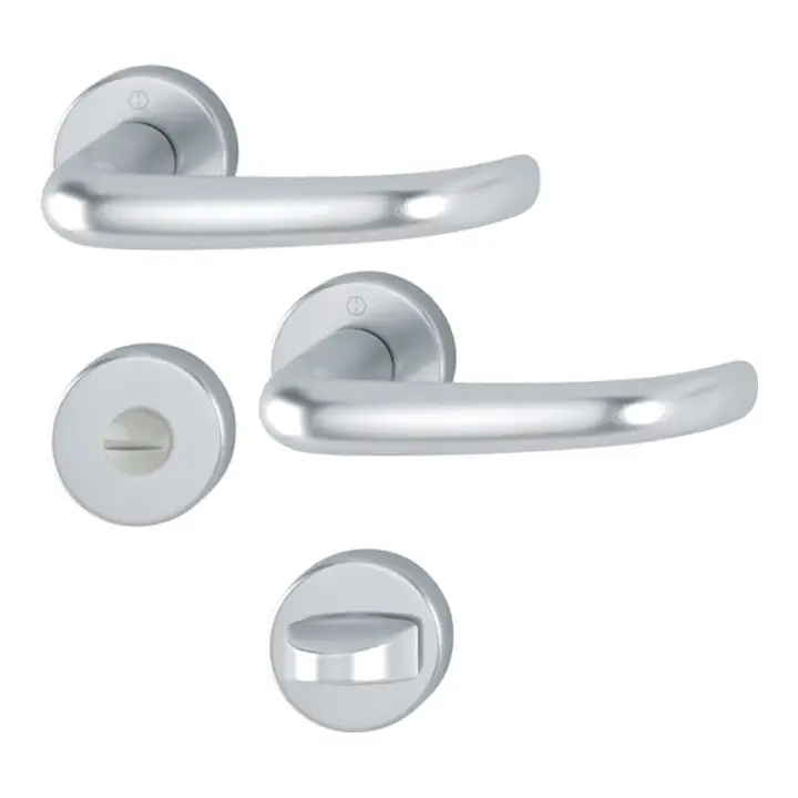 Hoppe Türdrücker San Francisco Rosette WC Edelstahl matt F69 Türgriff Türbeschlag Knallerangebot