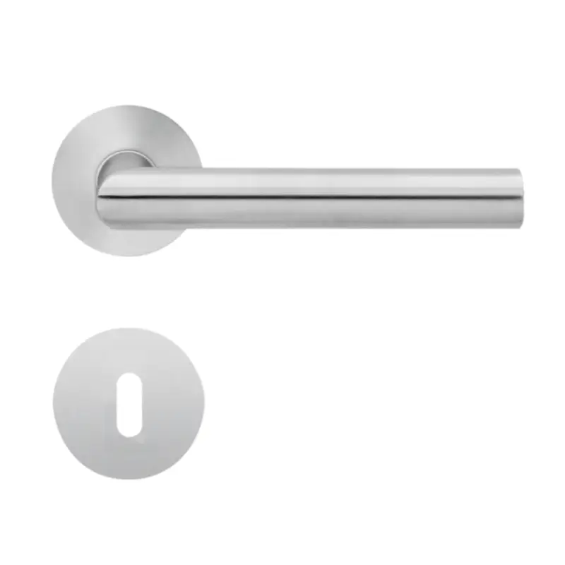 Garantierte Lieferung Karcher Drückergarnitur Flachrosette Rhodos EPL28BB071 Edelstahl matt TürgriffTürdrücker