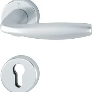 Preisreduziert HOPPE® Drücker-Halbgarnitur mit Rosetten New York 1810H/42/42S, Aluminium
