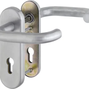 HOPPE® FH Schutz-Drückergarnitur mit Kurzschild Paris FS-E138F/3331K/353K-1, Edelstahl Geprüft