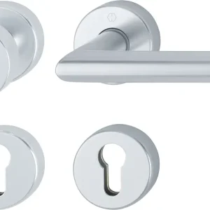 Preis Gesenkt HOPPE® FH Wechselgarnitur mit Rosetten Amsterdam FS-58/42H/42HS/1400, Aluminium