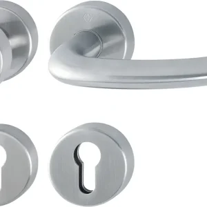 HOPPE® FH Wechselgarnitur mit Rosetten Marseille FS-E58/42H/42HS/1138, Edelstahl Echt