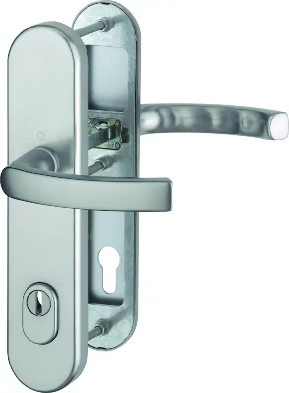 HOPPE® Schutz-Drückergarnitur mit Langschild Luxembourg 199/3332ZA/3310, 10/92 mm, Aluminium Top-Angebot