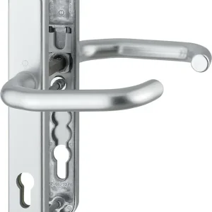 HOPPE® Schutz-Drückergarnitur mit Schmalschild Paris RD-138GF/3358/3357N, Aluminium Garantierte Lieferung