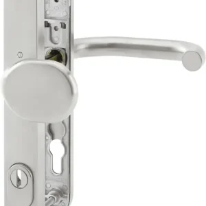HOPPE® Schutz-Wechselgarnitur mit Schmalschild Paris E86G/3359ZA/3357N/138GF, ES 1 (SK2), Edelstahl Preisreduziert