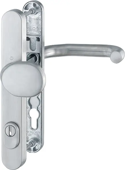 HOPPE® Schutz-Wechselgarnitur mit Schmalschild Paris RD-E86G/3359ZA/3357N138GF, Edelstahl Letzte Chance
