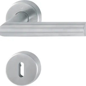 HOPPE® Drückergarnitur mit Rosetten Amsterdam E1400/42H/42HKVS, Edelstahl Markenware