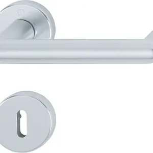 Bestseller HOPPE® Drückergarnitur mit Rosetten Rotterdam 1401/42KV/42KVS, Aluminium