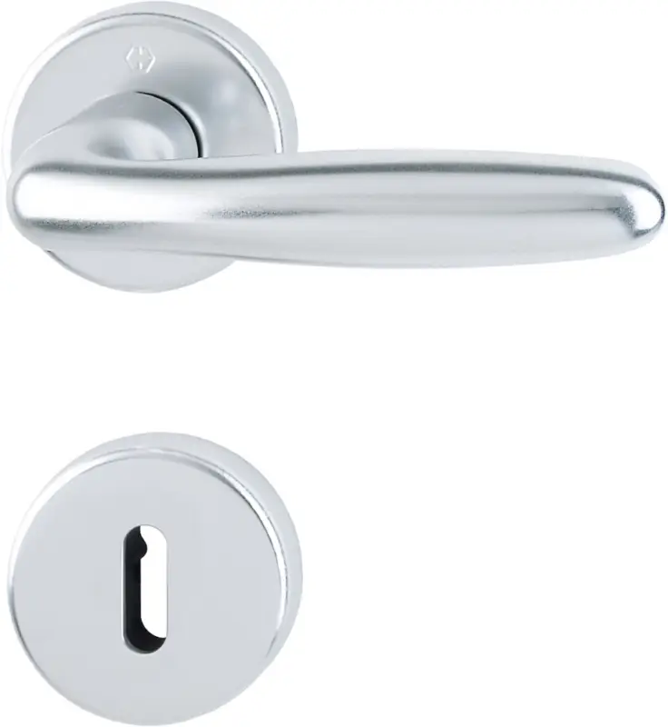 Must-Have HOPPE® Drückergarnitur mit Rosetten Vitória 1515/42KV/42KVS, Aluminium