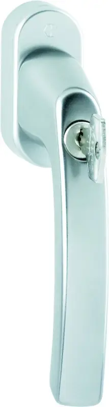 Geprüft HOPPE® Fenstergriff absperrbar Luxembourg 099S/US952 100NM, mit Schrauben, Aluminium