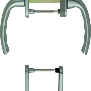 Geprüft HOPPE® Fenstertürgriffgarnitur Tokyo 0710RH/66N/U26/0710, Aluminium