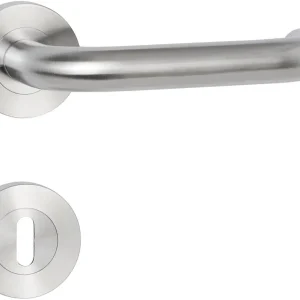 HERMAT Drückergarnitur mit Rosetten BASIC 01 1801/2061, Edelstahl Jetzt Kaufen