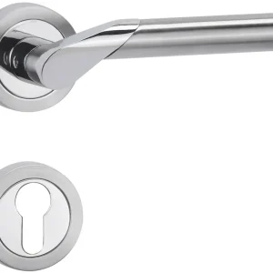 Begrenztes Angebot HERMAT Wechselgarnitur mit Rosetten VISION 1125/2331.SC/3127, Edelstahl