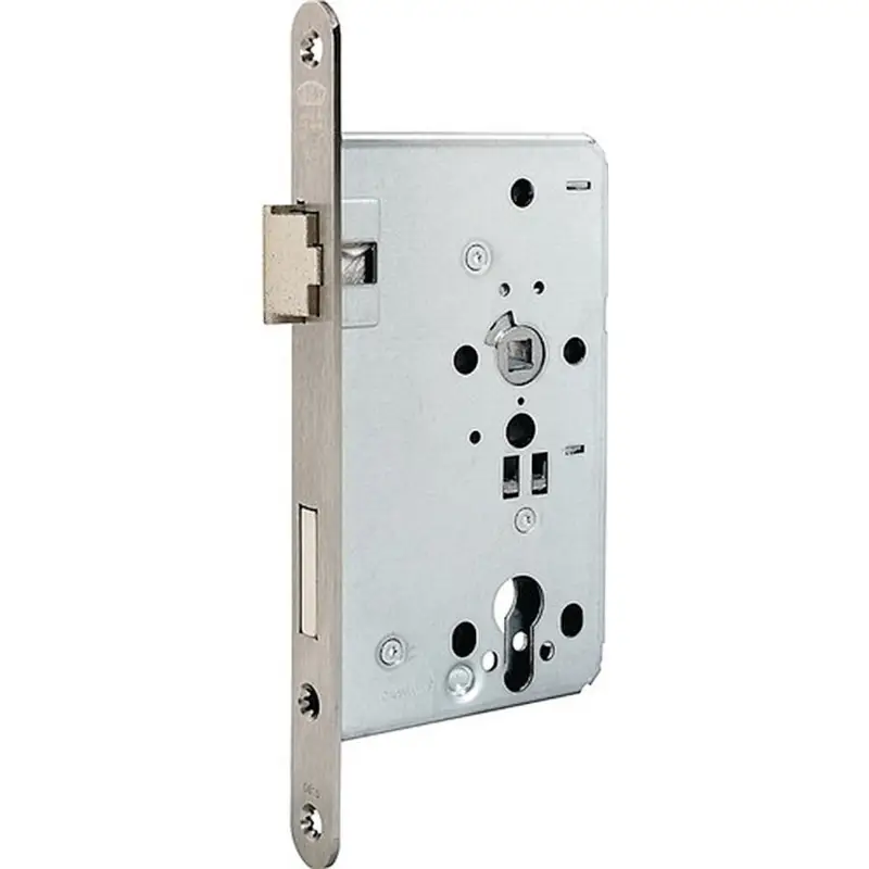 Zertifiziert BKS Einsteckschloss (mechanisch) B-07150, F-Stulp, Edelstahl