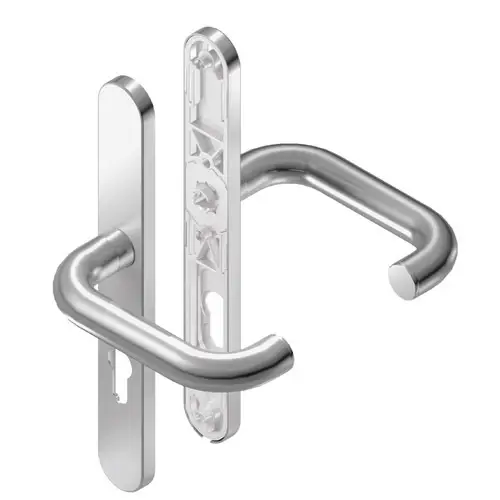 Must-Have BKS FH Drückergarnitur mit Langschild RONDO B-72040, oval, Edelstahl matt