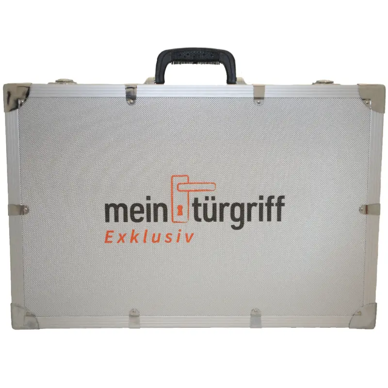 Mein Türgriff Exklusiv Musterkoffer mit aufgedrucktem Logo (individuelle Zusammenstellung) Rabatt